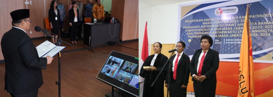 2 Anggota Bawaslu Kab./Kota Prov. Papua Barat Resmi Dilantik