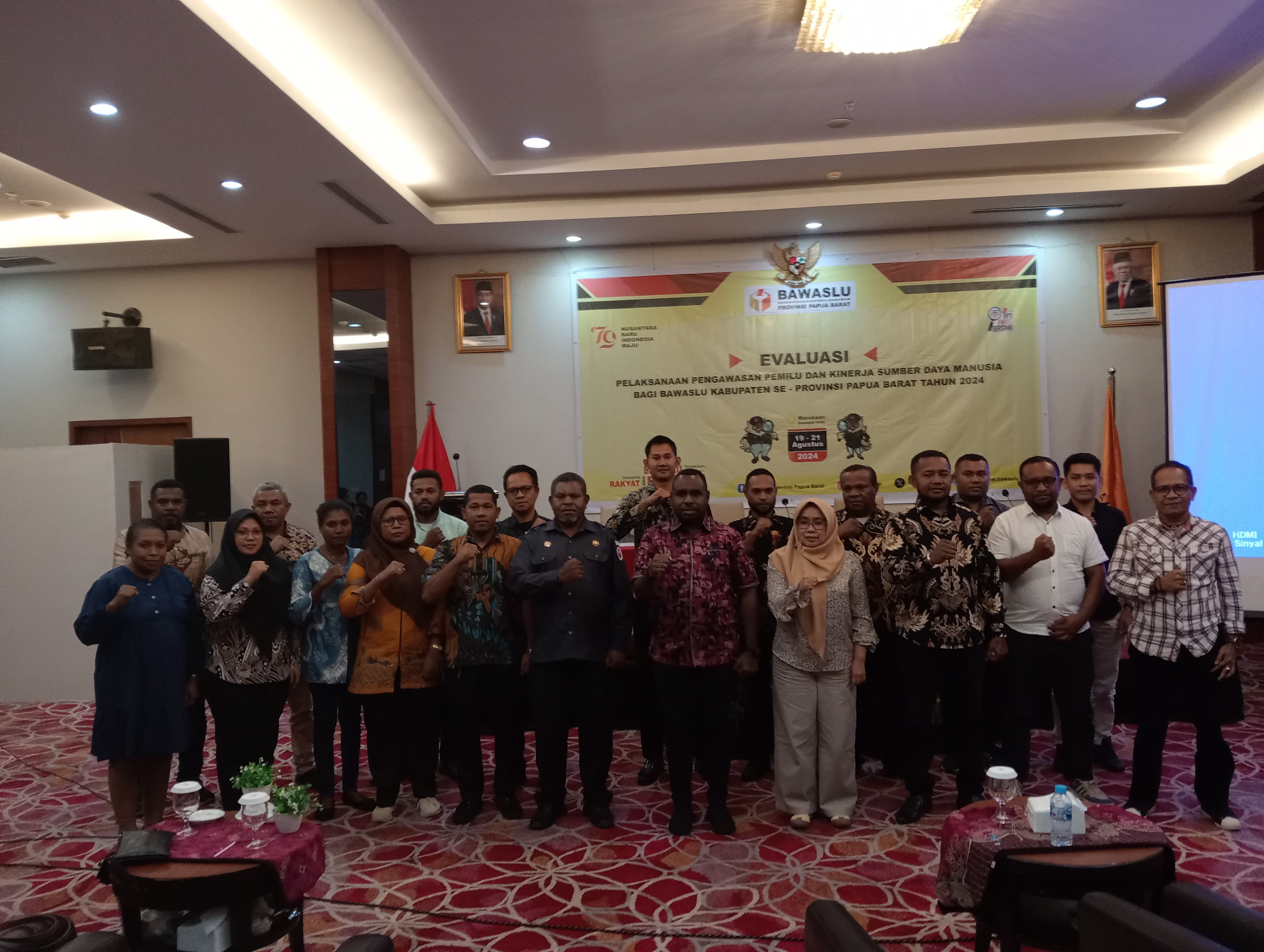 Bawaslu Papua Barat Gelar Evaluasi Kinerja Sumber Daya Manusia Bagi Bawaslu Kabupaten se-Provinsi Papua Barat
