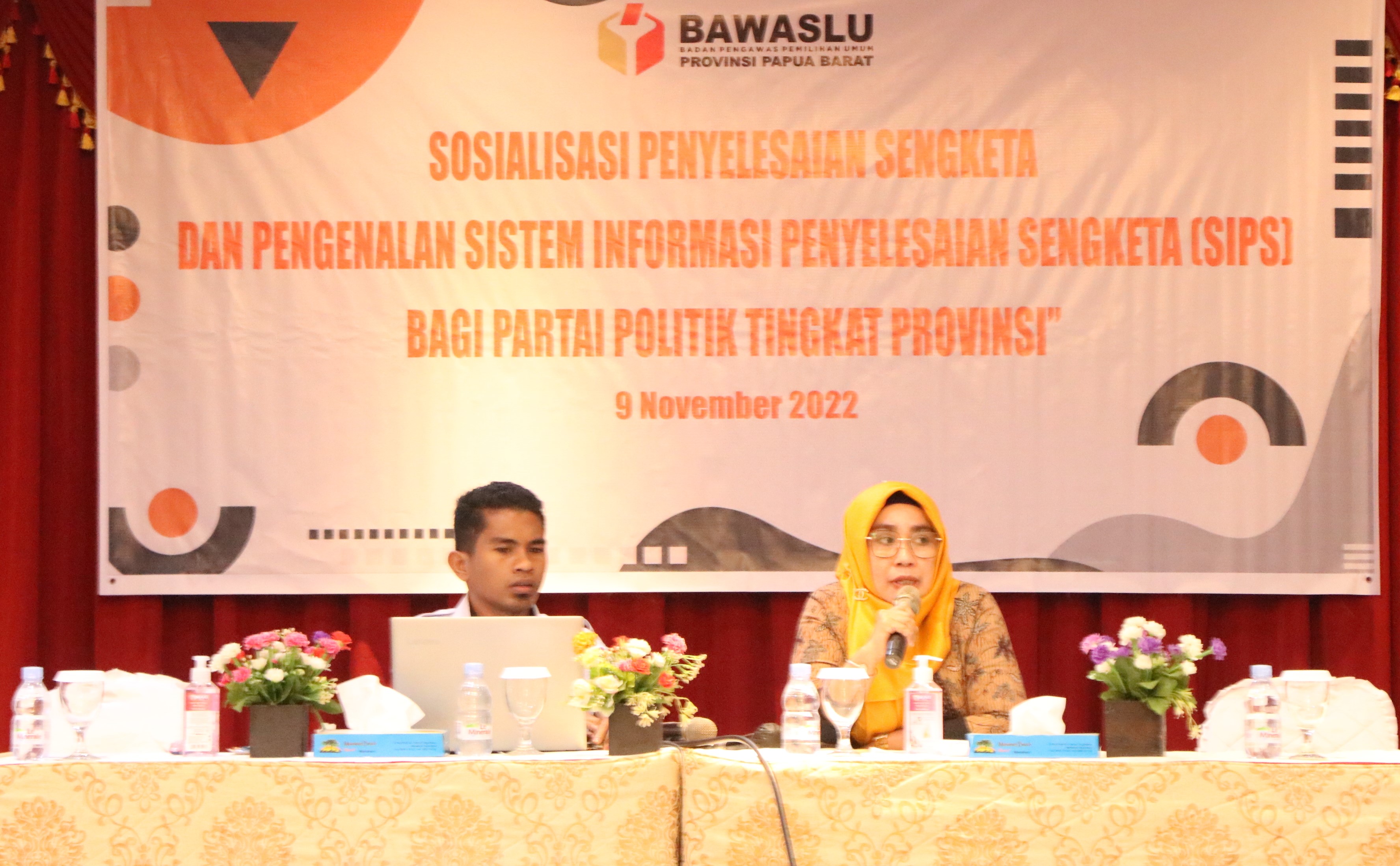 Maksimalkan Penggunaan Sistem Informasi, Bawaslu Papua Barat Menggelar Sosialisasi Sistem Informasi Penyelesaian Sengketa Kepada Parpol