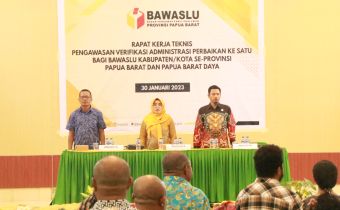 Jelang Vermin Perbaikan Ke-Satu Pencalonan DPD, Bawaslu PB Gelar Rakernis