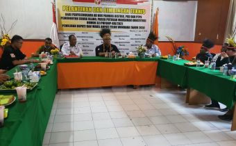 Kunjungi Bawaslu Teluk Wondama, Fritz Tekankan Pengawasan Penggunaan DPT Pada saat Pemungutan Suara Ulang